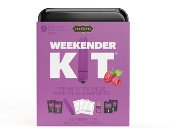 WEEKENDER KIT VIBE Raspberry Dreams Includes: Oil of Love, Reusable 10 speed mini vibe, Massage Oil, Love Liquid and Erotic Playcards