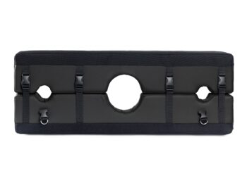 Bastion Bondage Stocks Black - non retail box