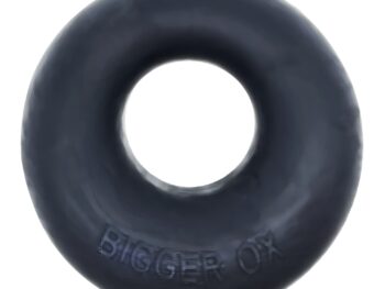 BIGGER OX, thicker bulge maker super mega-stretch cockring - BLACK ICE