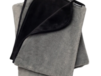Fasinator Throw - Regular size - Faux Fur  Grey & Black