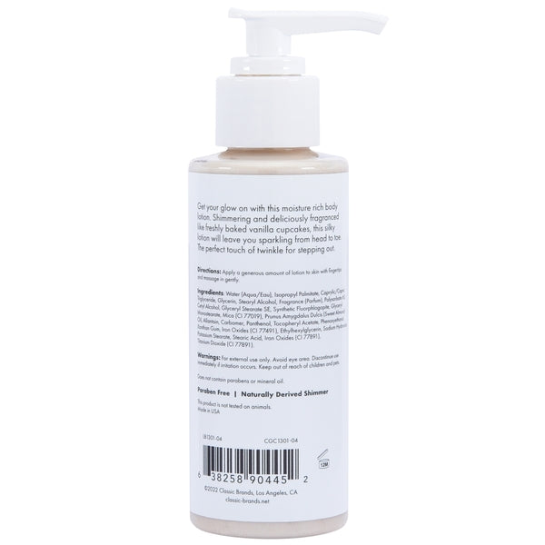 GLOW Gold Shimmer Lotion - Gold 4oz | 118mL - Image 2