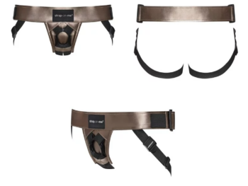 LEATHERETTE HARNESS CURIOUS - BRONZE