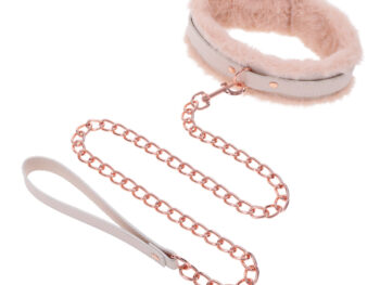 Peaches ΓÇÿn CreaMe Fur Collar & Leash