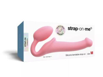 Semi-Realistic Bendable Strap-On Pink - M
