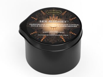 Sex Magnet Pheromone - Leather Massage Candle (with pour spout) 2 oz/59 g