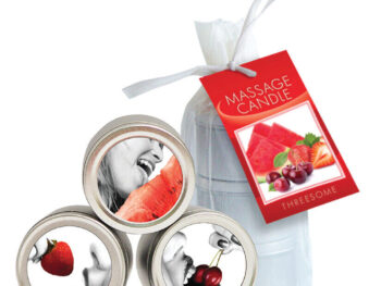 Threesome - Edible Mini Candle Trio: Tropical 2 fl oz / 60 ml