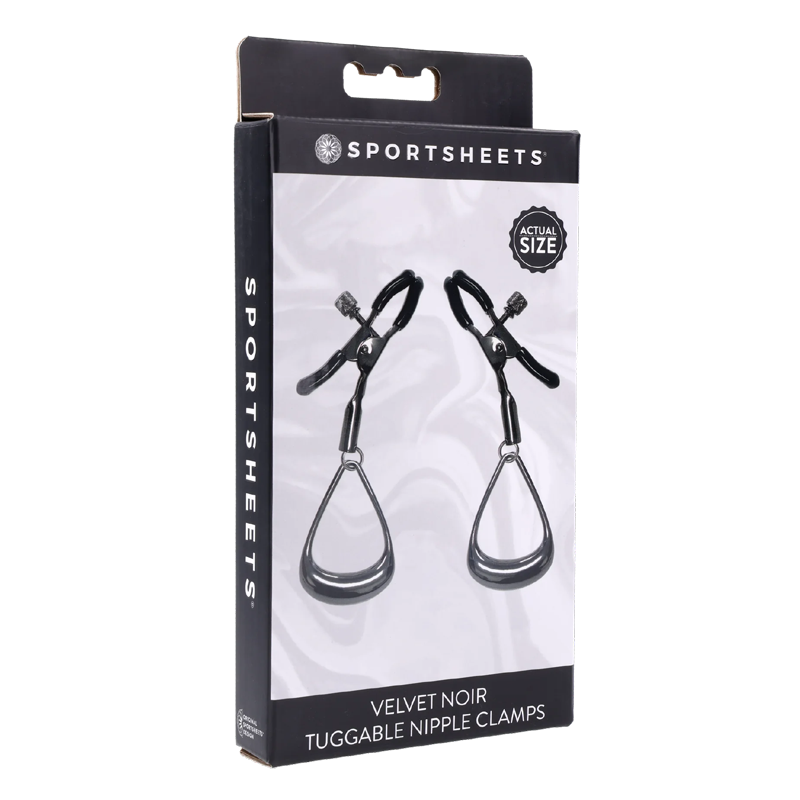 Velvet Noir Tuggable Nipple Clamps - Image 2