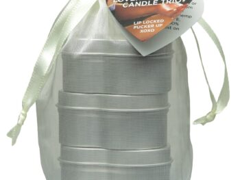 Hemp Seed Valentine '26 Candle Trio Includes: 1 of each: XOXO 1.75oz, Lip Locked 1.75oz, Pucker Up 1.75oz
