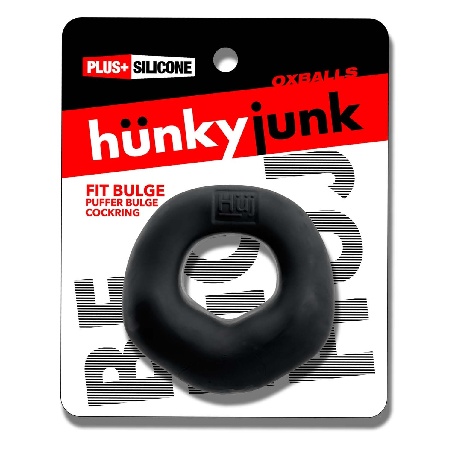 FIT BULGE hung-style cockring BLACK FOG - Image 2