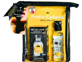 ORAL SEX COCKTAIL KIT - Penis Colada (Coconut Pineapple) 2oz Divine Nectar / .75oz Oil of Love
