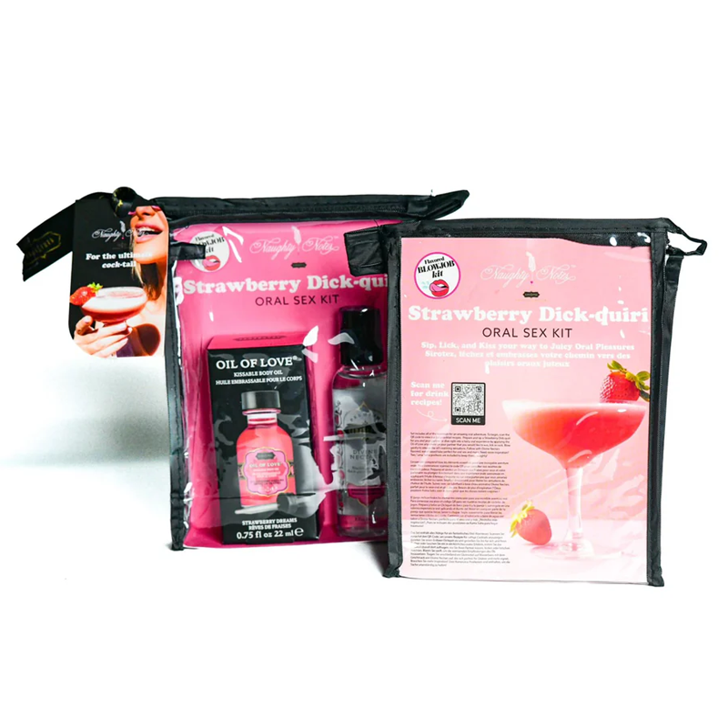 ORAL SEX COCKTAIL KIT - Strawberry Dick-quiri (Strawberry Dreams) 2oz Divine Nectar / .75oz Oil of L - Image 2