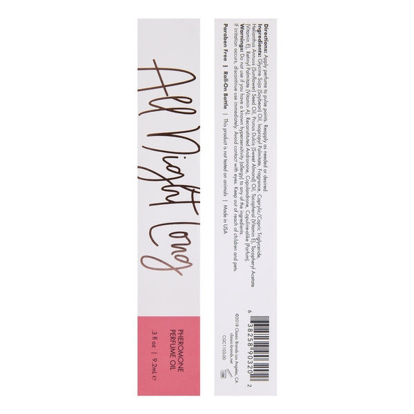 ALL NIGHT LONG Perfume Oil with Pheromones - Soft - Oriental 0.3oz | 9.2mL - Image 6