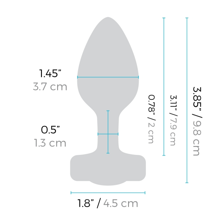 Vibrating Jewel Plug S/M - Image 7