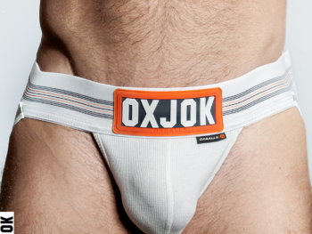 SLINGJOCK upthrust slider-strap jock WHITE SNOW XX-LARGE