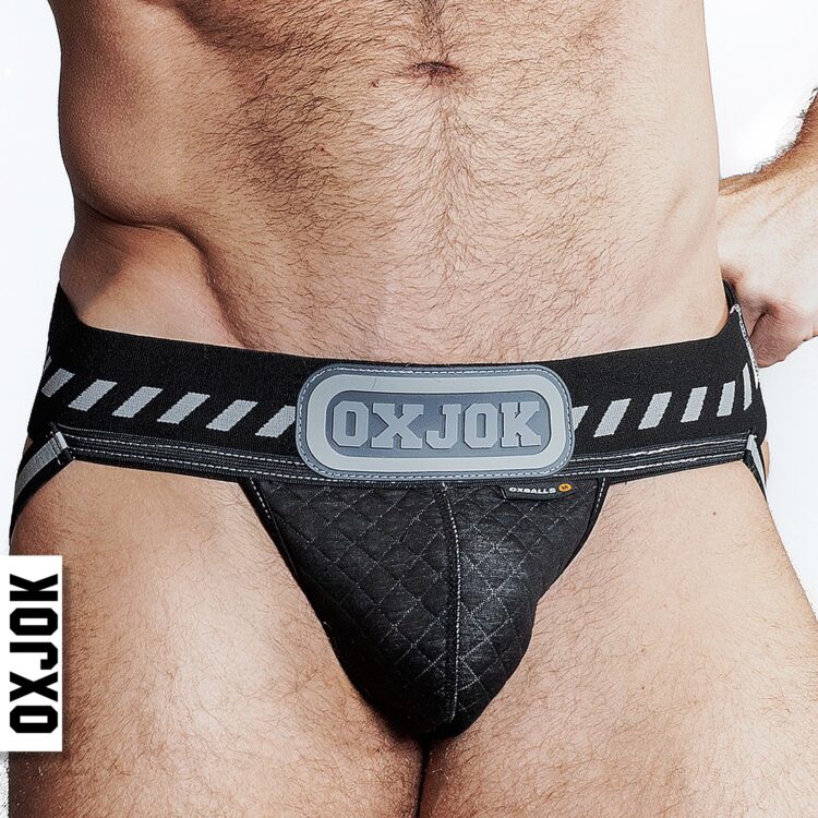 PACKER industrial quilted cargo strapjock BLACK PUFF LARGE