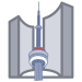 pwg – shipping icon toronto icon showing toronto city hall and the CN Tower